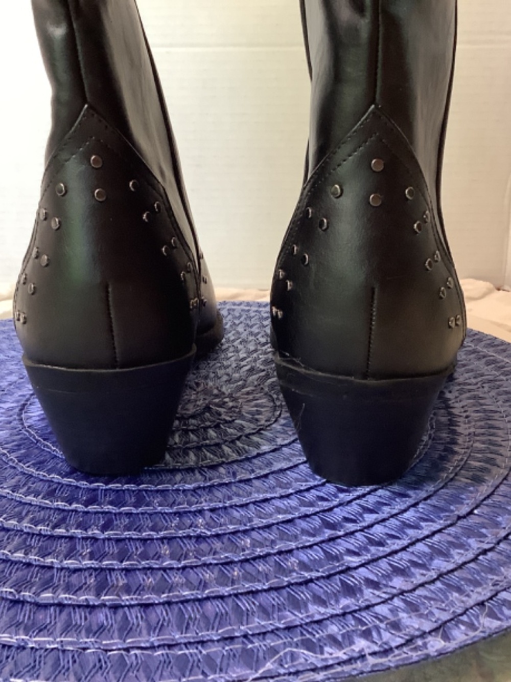 NWOT‎ Dolce Vita Black western cowboy boots stud - Picture 6 of 15